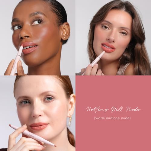 Image of Wander Beauty Lipsetter Dual Cream Lipstick + Lip Liner - Notting Hill Nude - Ultra-Smooth, Hydrating Lipstick and Lip Liner with a Soft Matte Finish - Made with Squalane & Peptides (1 Count)