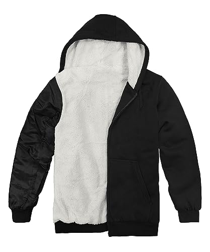 Collections Etc Ultra Soft Sherpa Lined Zip-Up Hooded Sweatshirt3
