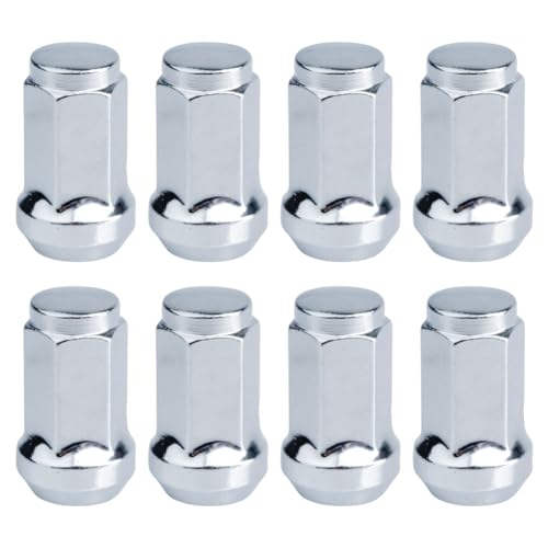 Image of Tusk Tapered Lug Nut Kit 10mm x 1.25mm Thread Pitch (8-Pack) w /14mm Head Chrome Compatible with Defender HD9 Max XT /Defender HD10 DPS 2016-2024