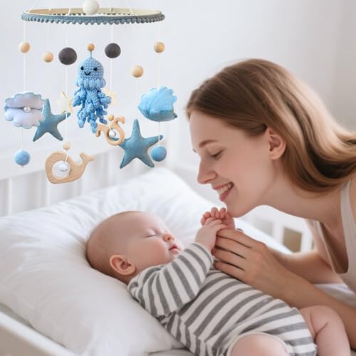 Mobile pour lit de bébé océan pour apaiser les nuits - 5
