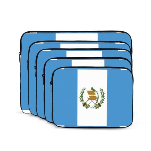 Flag of Guatemala Laptop Sleeve Case 13 Inch Suitable for Notebook Computer Tablet Traveling Carrying Simple Case2