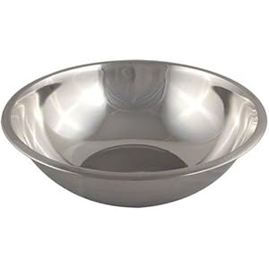 American Metalcraft 16″ Stainless Steel Mixing Bowl – 13-Quart Durable Metal Bowls for Mixing, Large Stainless Steel Bowl