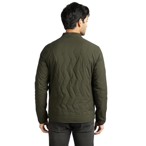 Image of Royal Enfield Legacy Pro Mild Quilted Jacket(Size:XL)-JKA240001-OLIVE