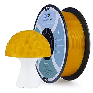 ZIRO PLA Translucent Filament 1.75mm, 3D Printer Filament PLA PRO Transparent 1.75 1KG(2.2lbs) Spool, Dimensional Accuracy +/- 0.03mm, Clear pla Fits for Most 3D Printing FDM Printers, Orange