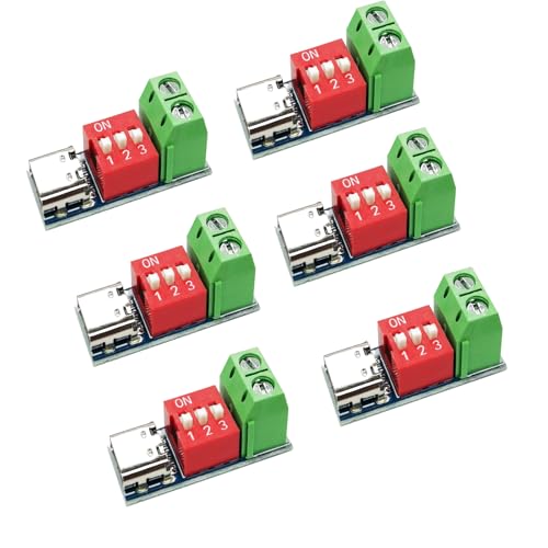 HotTopStar USB-C PDgK[{[hW[ PD/QC fRC{[h [d Type-C - 5V9V12V20V dW[AUSB C PD{[hAPD USBfRCgK[ 6