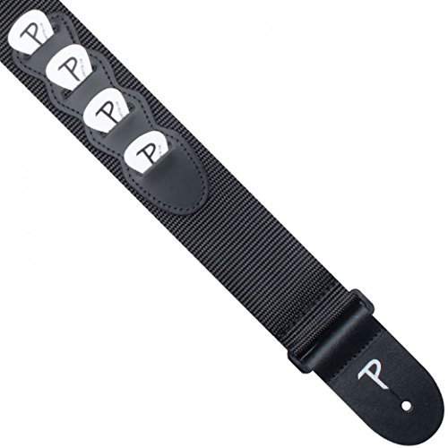 Perri’s Leathers Ltd. – Sangle de Guitare – Nylon – Avec Porte-Médiators – Noir – Ajustable – Pour Guitares Acoustiques… - Les Beatles, Paul McCartney, John Lennon, RIngo Starr, George Harrison Perri's Leathers Ltd. - Sangle de Guitare - Nylon - Avec Porte-Médiators - Noir - Ajustable - Pour Guitares Acoustiques…