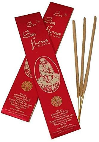 20 Pack Each of 50 Gram Fluxo Incense Sticks/Agarbatti (50GmX20Pack, Total 1kg Box) 1 Pouch Welcome Pooja Agarbatti Free with Every Shipment