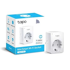 TP-Link Presa Intelligente WiFi Smart Plug, Compatibile con Alexa e Google Home, Controllo Remoto tramite APP Tapo, 10A, 2300W (Tapo P100)