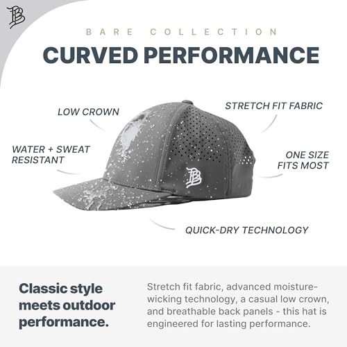 Branded Bills Gorra Curvada Performance Gris Pizarra miniatura 4