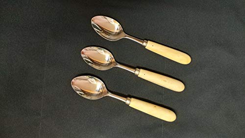 Miniatura 5 de Pallares Solsona Novedad Cuchara De Mesa, Mango De Boj, Acero Inoxidable, 21cm.