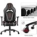 FURIOUS Gaming Chair Computer Gamer Chair with Fully Foam, Space Capsule Design Video Gamer Chair Racing Style,PU Leather Executive Office Chair with Lift Headrest and Lumbar Support (Gray)