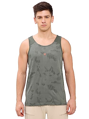 Image of TECHNOSPORT Mens Crew Neck Gym Vest
