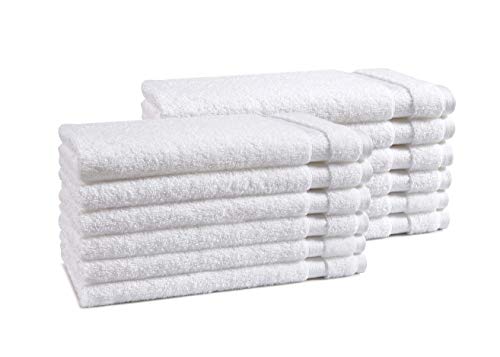 Haven Cotton 100% Premium Cotton Hand Towel Set - Pack of 12, 16