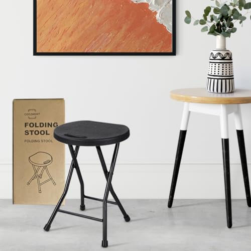 Folding-Stool-550lbs-Capacity-Foldable-Stool-with-Handle-Portable-Stools-for-Adults-Heavy-Duty-Folding-Chair-OutdoorIndoor-18-inch-Collapsible-Stool-for-CampingHomeSet-of-1-Black