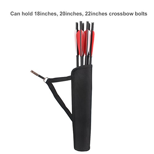 KRATARC Archery Crossbow bolts Arrow Tube Hip Quiver Waist Hanged Carry Bag For 18" 20" 22" Arrows
