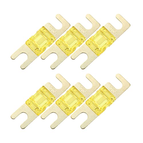 A ABSOPRO 6uds 120A AFS ANL Fusible para Coche Camión Motocicleta Barco Audio CD
