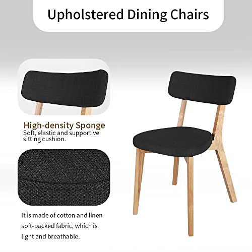 Fishat Heavy Duty Garment Rack & Ash Solid Wood Dining Chair Set Of 2 (Pink & Black) #TOP6