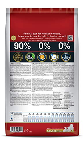 N&D Ancestral Grain Starter Puppy Dog Food | No Artificial Preservatives | Spelt, Oats, Chicken & Pomegranate | Complete Nutrition for Puppies Up to 2 Months | 2.5kg