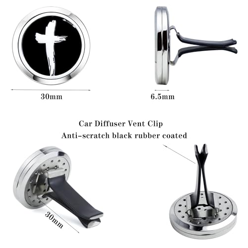Image of AZNECK Car Diffuser Vent Clips Aromatherapy Essential Oil Car Diffuser Vent Clip10 Felt Pads Car Accessories for Women Gifts