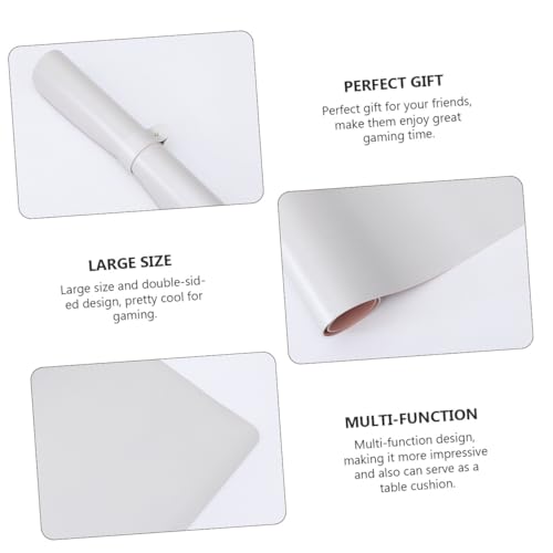 Tapis de souris grand format en PU double face pour bureau et maison