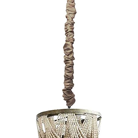 Dark Taupe Chandelier Chain Cover 6ft Long Sandstone Cover