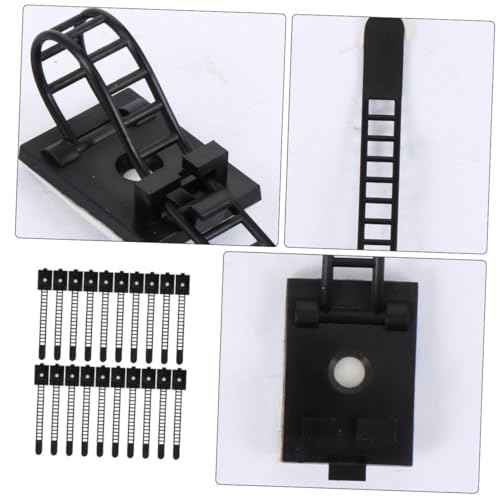 Angoily 25 piezas Clips Adhesivos para Gestión de Cables Organizadores de Cables para Escritorio miniatura 4