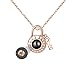 Collier qui dit je t'aime en 100 Langues Collier Pendentif Projection en Argent Sterling je t'aime Collier pour Femme (Or Rose Couleur16)