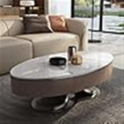 Table Basse Coffee Table with Drawers in The Living Room, Stainless Steel Frame, Stylish Cocktail pour Salon, Balcon – Image 6