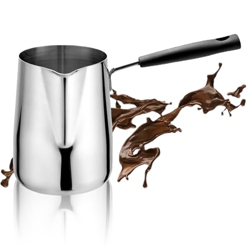 Small Milk Pot Splash Proof Stainless Steel Easy To Clean Milk Warmer Pot for Boiling Milk Versatile Cooking Pot