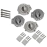 Advance Ignition Upgraded Inside Inner Door Handle Compatible with Jeep Commander 2006-2010 Gray Bolts 4PCS 2006 2007 2008 2009 2010