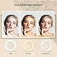 ATUMTEK Ringlicht Handy Selfie Licht - LED Licht Aufsatz für iPhone/Smartphone, 3 Farbmodi & 4 Helligkeiten, USB Wiederaufladbares Clip-On Lichts für Selfies, Videoanrufe, Zoom, Make-up