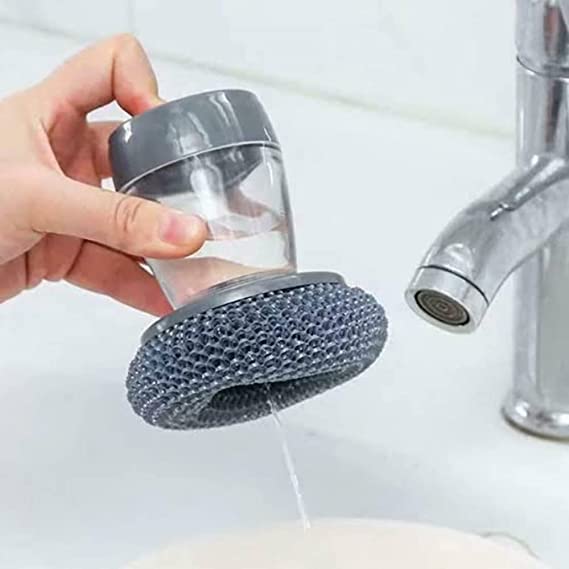 KALARAV Cleaning Brush Stainless Steel Scrubber,Dish Bowl Washing Brush