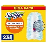 Swiffer Duster Plumeau Recharges, 23 Unités, Capture Poussière, Saleté, Poils et Allergènes, même dans Les Coins Difficiles, Rapide et Efficace, Manche Vendu Séparément
