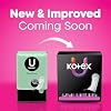 U by Kotex Ultra Thin Pads, Clean & Secure, Heavy Absorbency, 56 Count (Packaging May Vary)