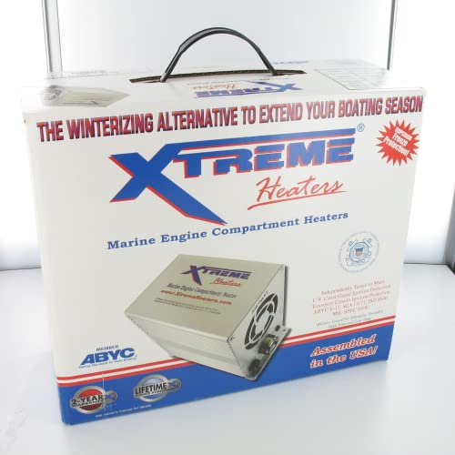 Xtreme Heaters Boat Engine Compartment Heater | Large 800W Bilge Heater - For Boats Up To 35' | Boat Heater, Well House Heater, Camper/Rv Heater, & Marine Heater - Safe Self Regulating Bilge Heater #TOP7