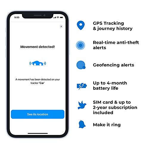 Invoxia Cellular Gps Tracker & Landairsea 54 Gps Tracker, Usa Manufactured, Waterproof Magnet Mount. Full Global Coverage. 4G Lte Real-Time Tracking, Black #TOP2