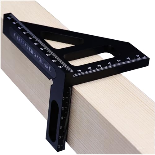 Woodworking Square Ruler, Multi-Angle Measuring Ruler,45/90 Degre...