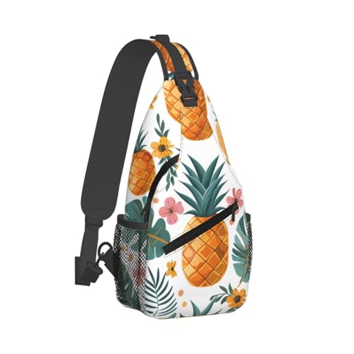 Bolso bandolera con diseño de piña para hombre y mujer miniatura 2