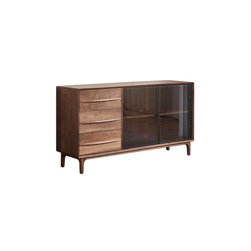 MPOPO Gabinete de Entrada Wooden Sideboard Wine Cabinet Kitchen Cupboard Storage Living Room Tea Gabinete de Almacenamiento de Cocina