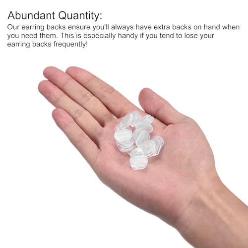 Coussinets de boucles d'oreilles silicone transparents de qualité supérieure