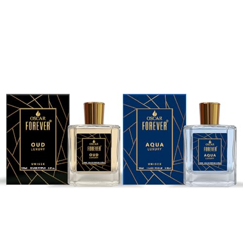 Oscar Forever Aqua & Oud Luxury Gift Set For Unisex 2×100 Ml | Fresh & Oud Long Lasting Fragrance | Eau De Parfum (EDP) | Pack Of 2 For Rs. 449 @ 80 %