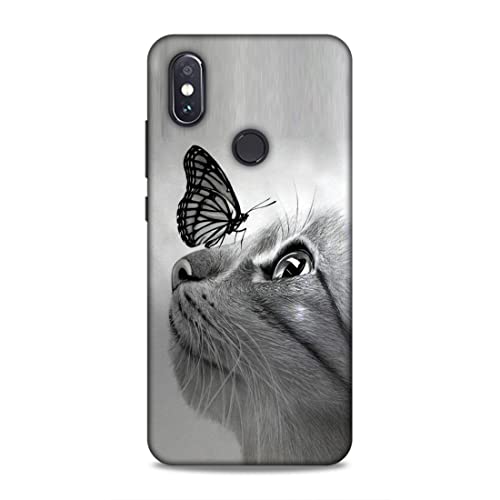 Image of Printed Mobile Back Hard Case Cover for Redmi Note 5 Pro | Pet, Butterfly, Animal, Cute Cat, Animal Lover-2195