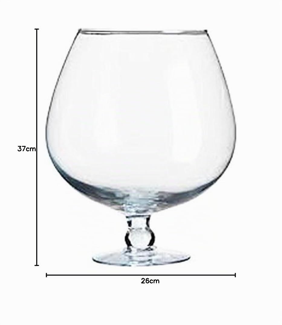 Geants verre a cognac Taille XXXL Verre à cognac Chope XXL verre soufflé à la bouche grande aperture ca. 17 cm. volume 11 - 12 litres hauteur environ 37 cm Oberstdorfer Glashutte