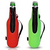 🍷Cómo Usar--Coloca la funda enfriadora de botellas en el congelador 6 horas antes de su uso. La funda enfriadora botellas mantendrá fría la bebida durante 2 horas, gracias al gel enfriador y a la capa aislante integrada en la funda enfriadora.