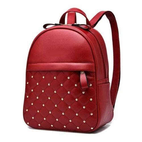 red colour backpack