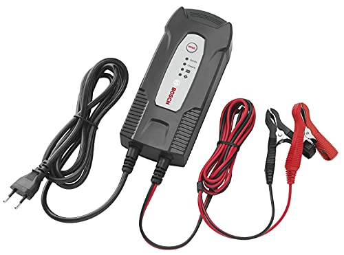 Bosch C1 - chargeur de batterie intelligent et automatique - 12V / 3,5A - pour batteries plomb-acide, GEL et Start/Stop EFB, pour motos et voitures et petits utilitaires