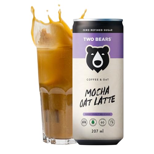 Two Bears Cold Brew Nitro Coffee Cans (6x7oz) Mocha Oat Milk