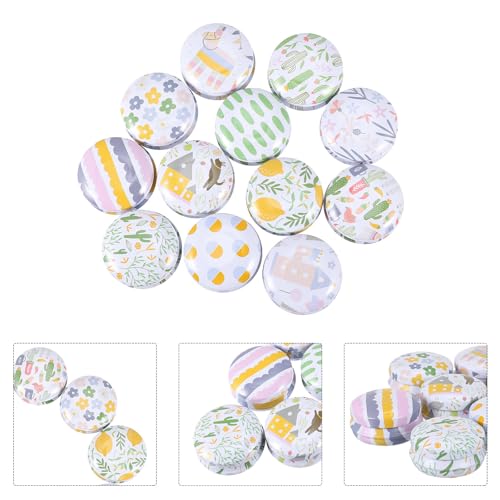 Latas de hojalata para manualidades MERRYHAPY redondas y ligeras de diseño multipropósito 6