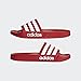 adidas Men's Adilette Shower Slides Scarlet/Core White/Scarlet 8