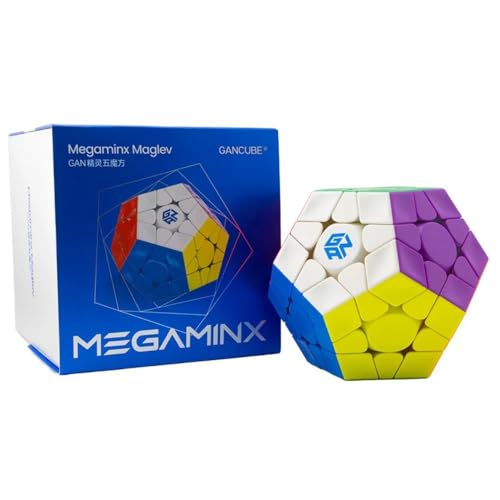 Image of GAN Megaminx V2 Magnetic Speed Cube | MagLev, 160-Point Ball-Core & Frosted Grey Finish | Omnidirectional Auto-Alignment 15 & 36 Customization Settings